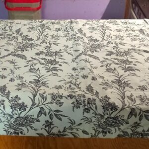 Laura Ashley black and white floral shower curtain